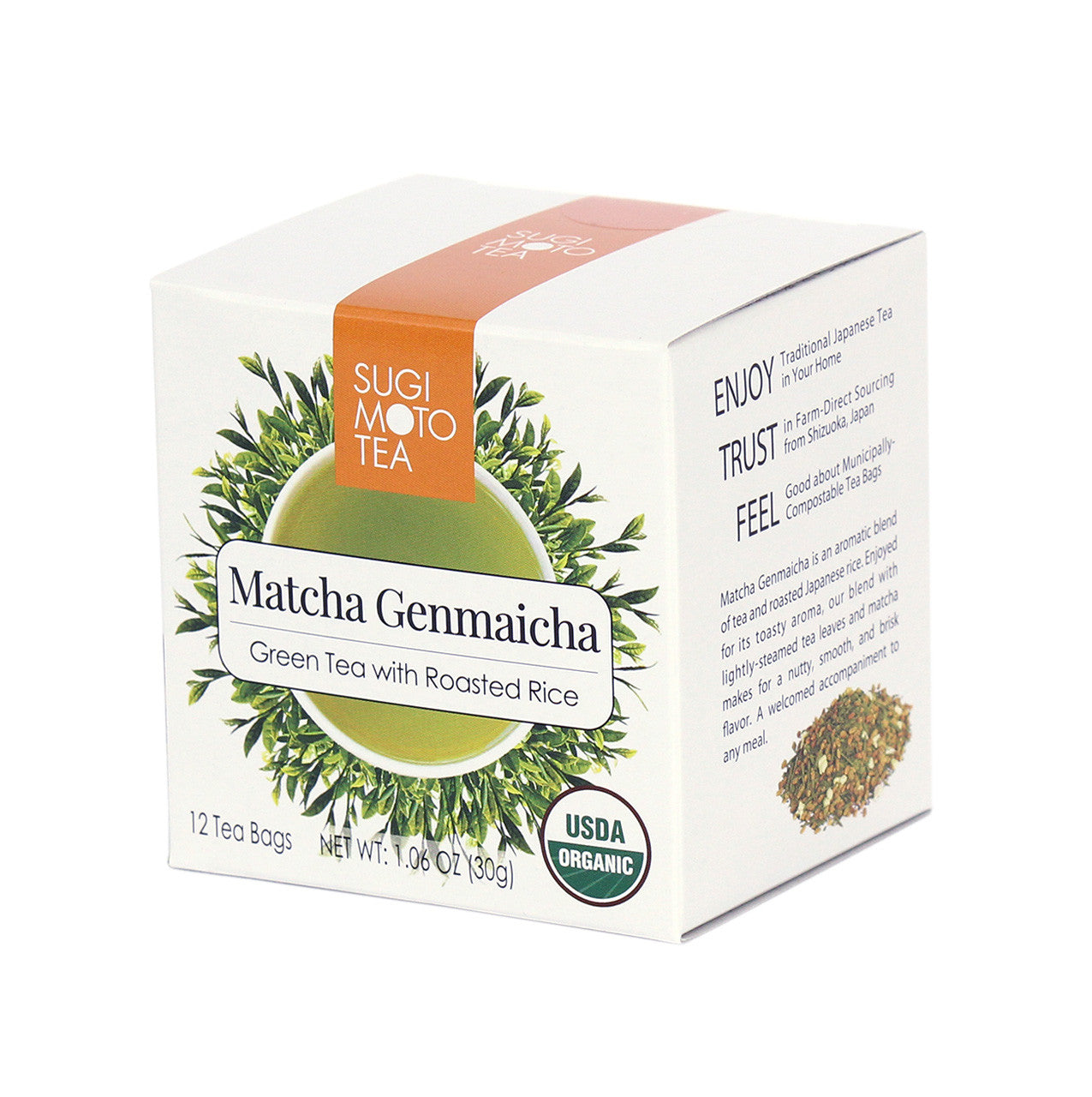 Sugimoto Organic Matcha Genmaicha Tea Bags