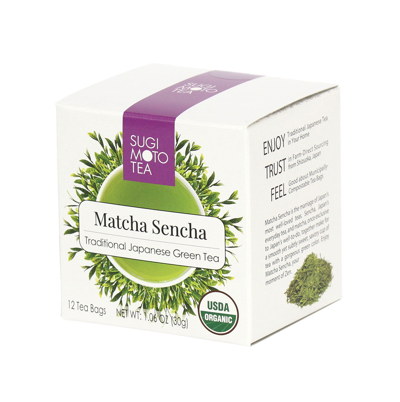 Sugimoto Organic Matcha Sencha Tea Bags