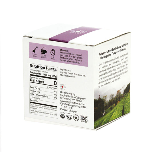 Sugimoto Organic Matcha Sencha Tea Bags
