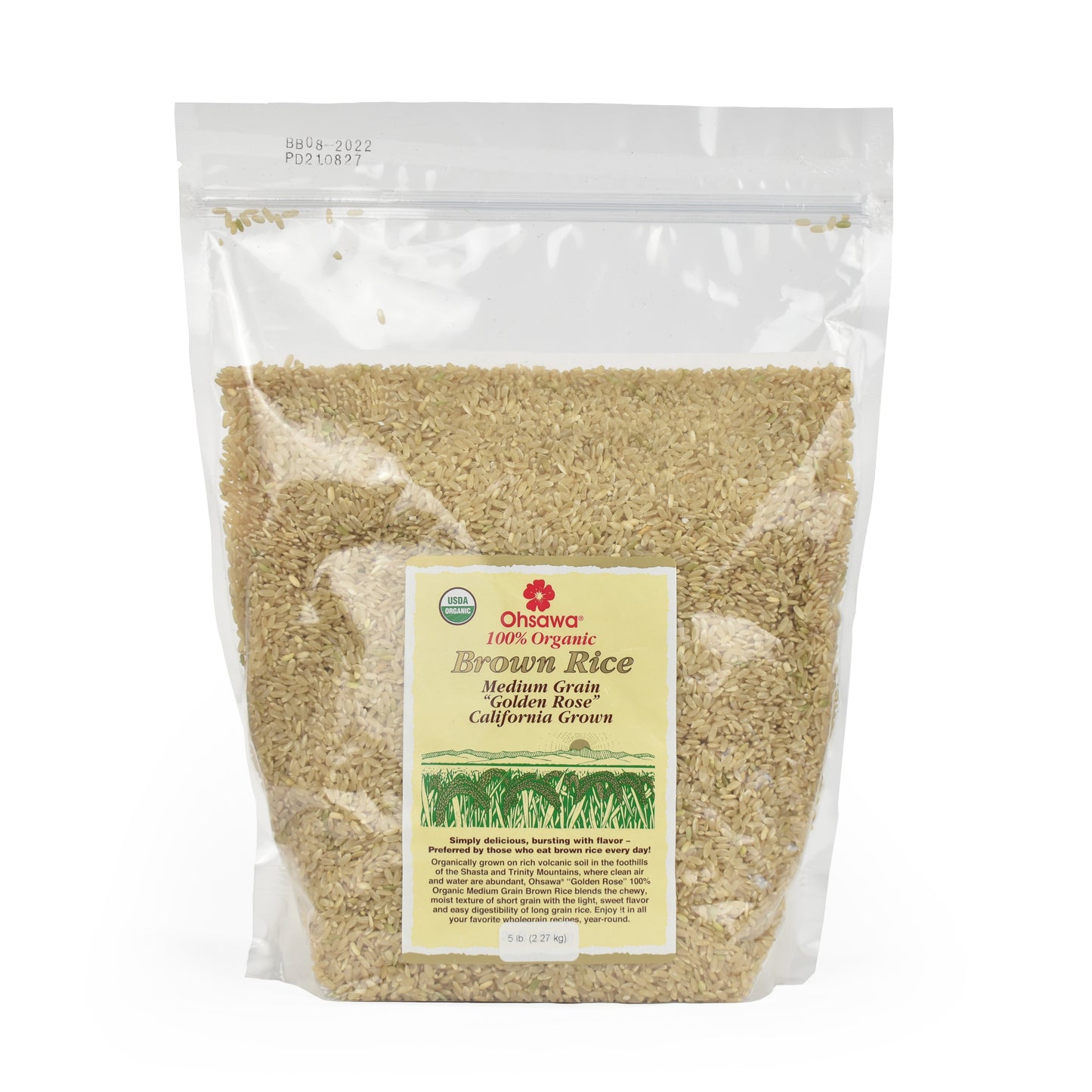 ORGANIC MEDIUM GRAIN ROSE BROWN RICE