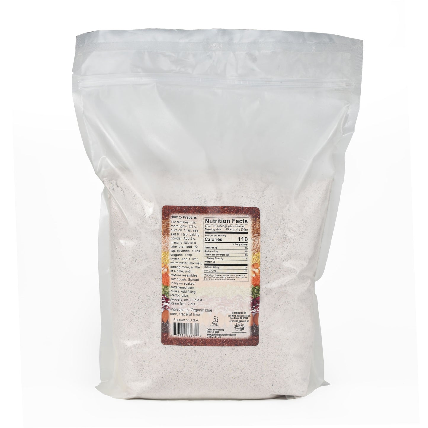 ORGANIC BLUE CORN MASA HARINA