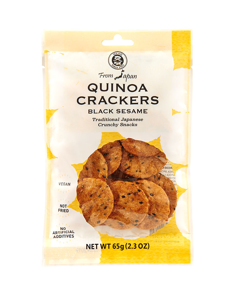 RICE CRACKERS, QUINOA & BLACK SESAME 2.3 OZ