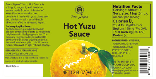 YUZU HOT SAUCE 3.2 FL OZ