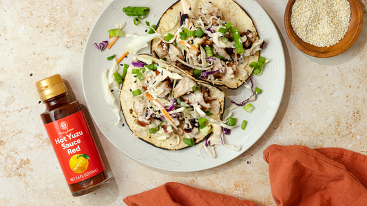 Sweet & Spicy Hot Yuzu Chicken Tacos