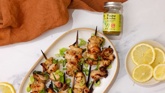 Yuzu Kosho Chicken Skewers