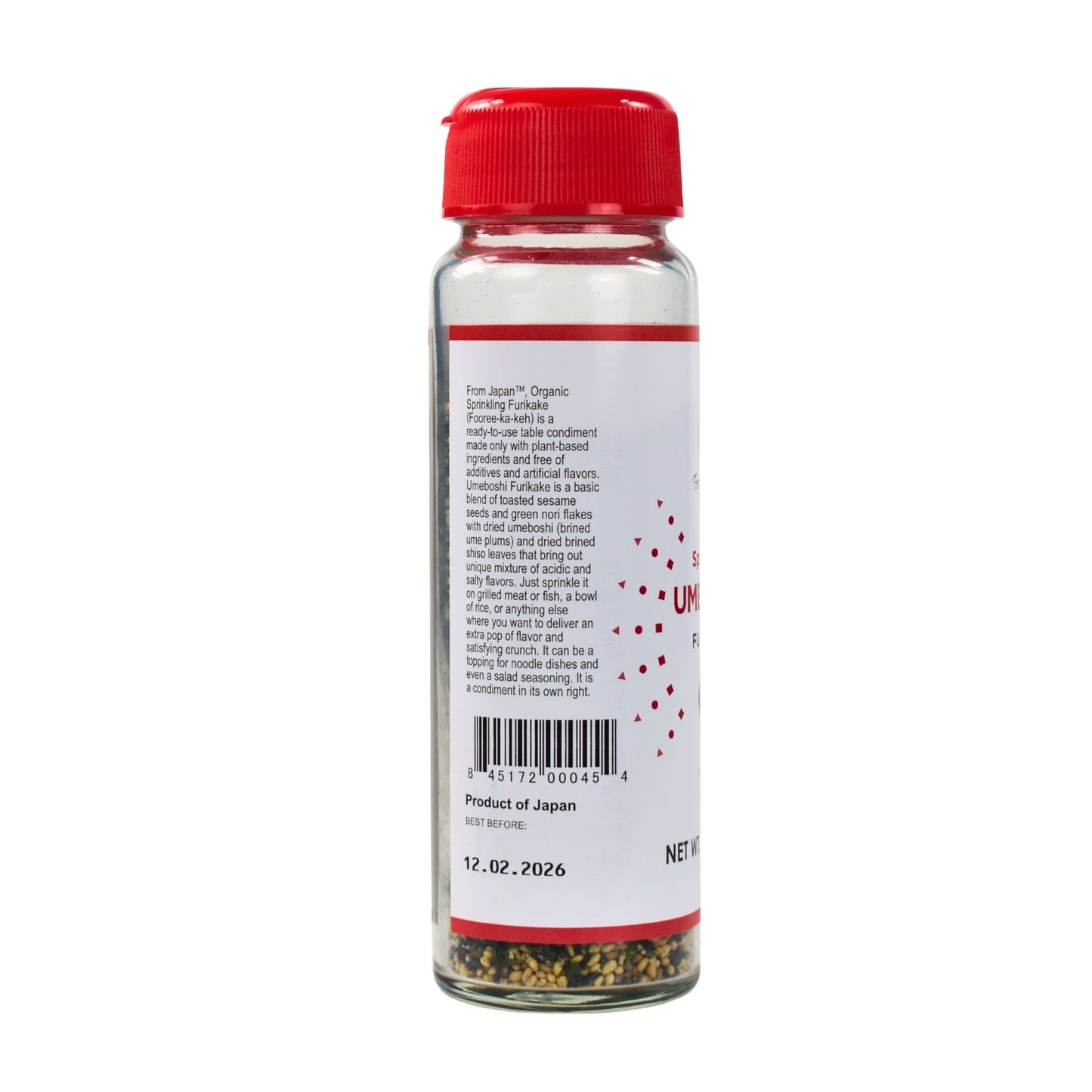 ORGANIC SPRINKLING FURIKAKE, UMEBOSHI 2.4 OZ