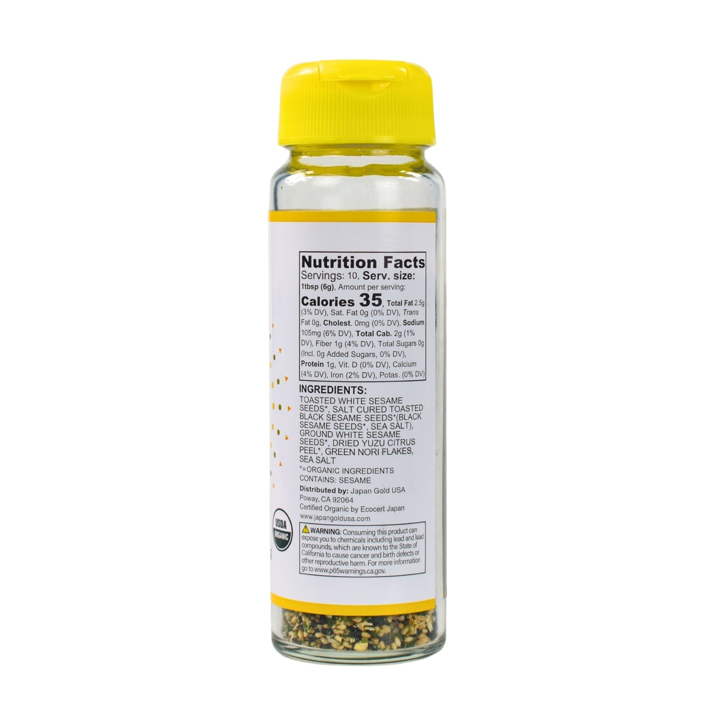 ORGANIC SPRINKLING FURIKAKE, YUZU 2.2 OZ