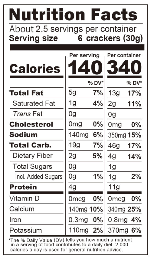 BROWN RICE CRACKERS, WHITE SESAME 2.6 OZ