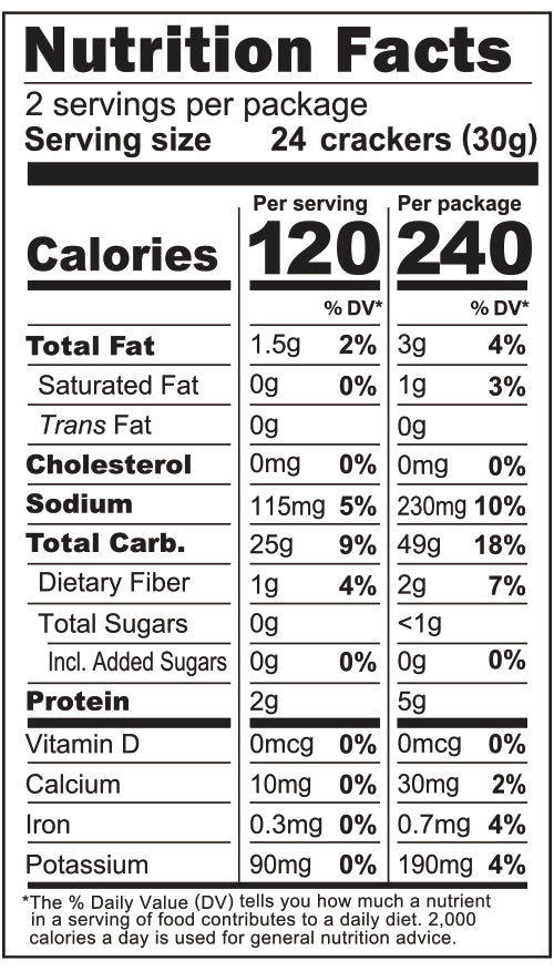 ORGANIC BROWN RICE CRACKERS, LIGHTLY SALTED "GENMAI LIFE" 2.1 OZ