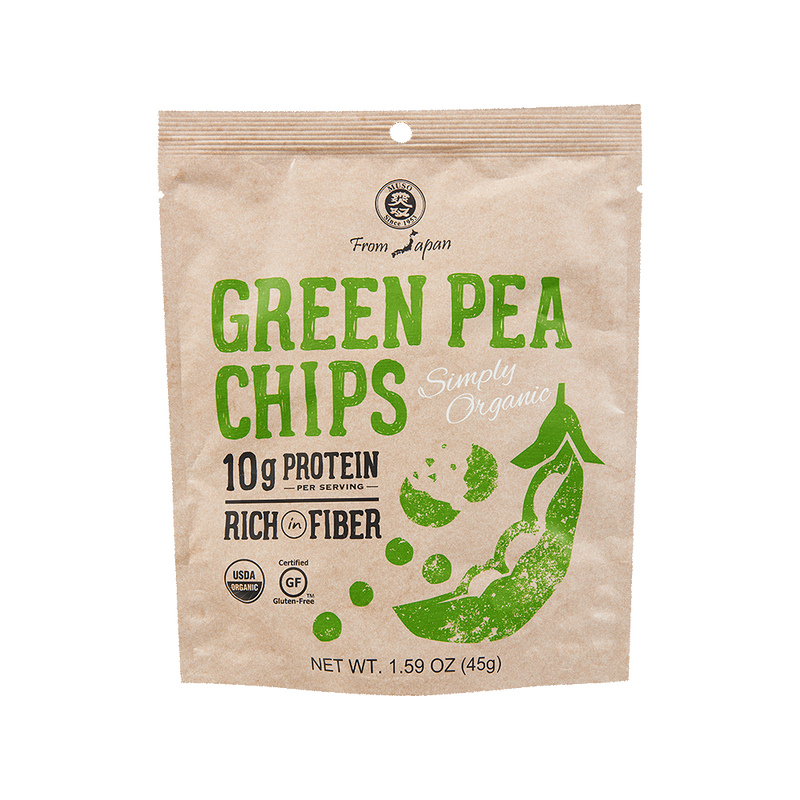 ORGANIC GREEN PEA CHIPS 1.59 OZ