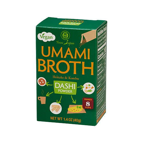 UMAMI BROTH DASHI POWDER, VEGAN, SHIITAKE KOMBU 1.4 OZ