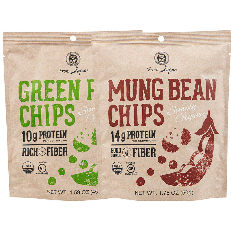 ORGANIC GREEN PEA CHIPS 1.59 OZ