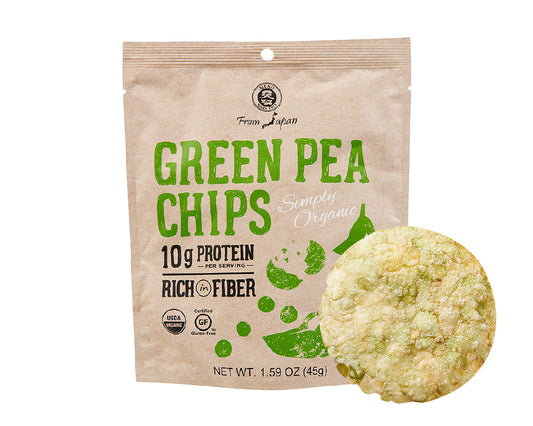 ORGANIC GREEN PEA CHIPS 1.59 OZ