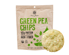 ORGANIC GREEN PEA CHIPS 1.59 OZ