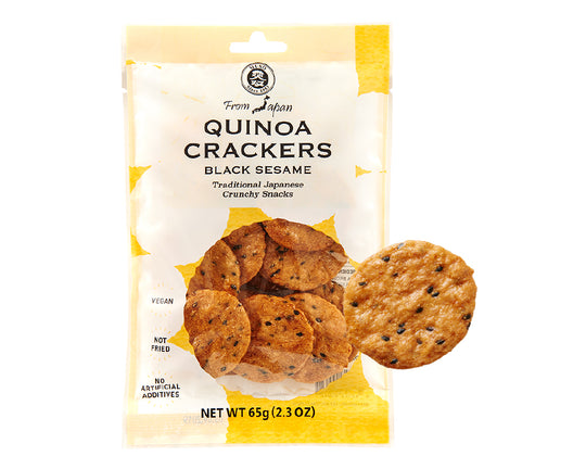 RICE CRACKERS, QUINOA & BLACK SESAME  2.3 OZ