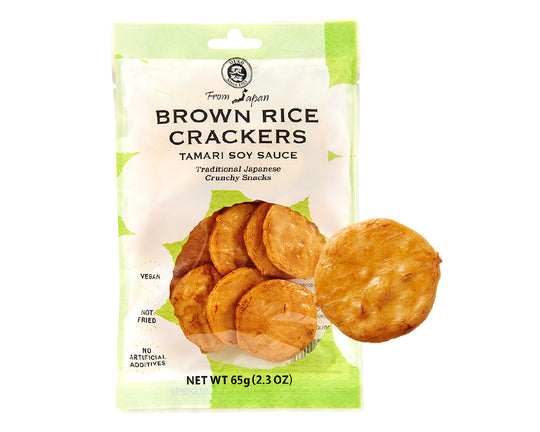 BROWN RICE CRACKERS, TAMARI 2.3 OZ